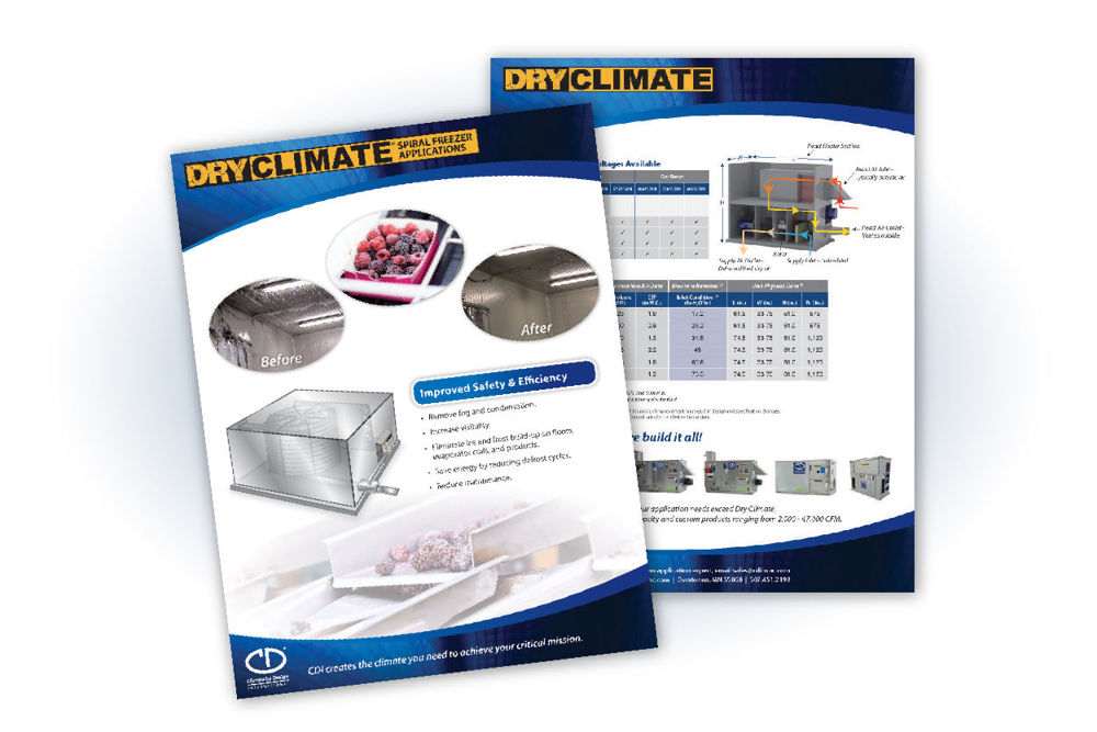 Dry Climate Spiral Freezer Application Flyer